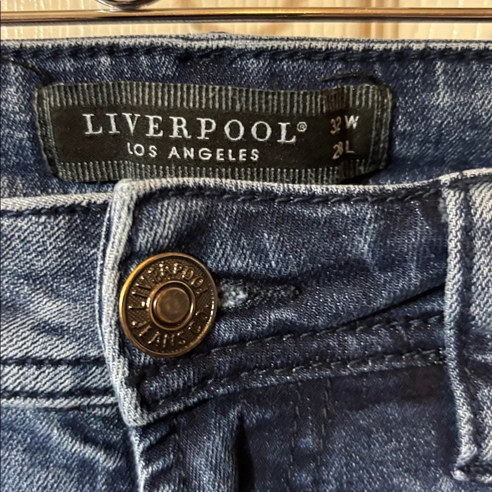 Liverpool Dark Blue Denim Jeans - Picture 3 of 7